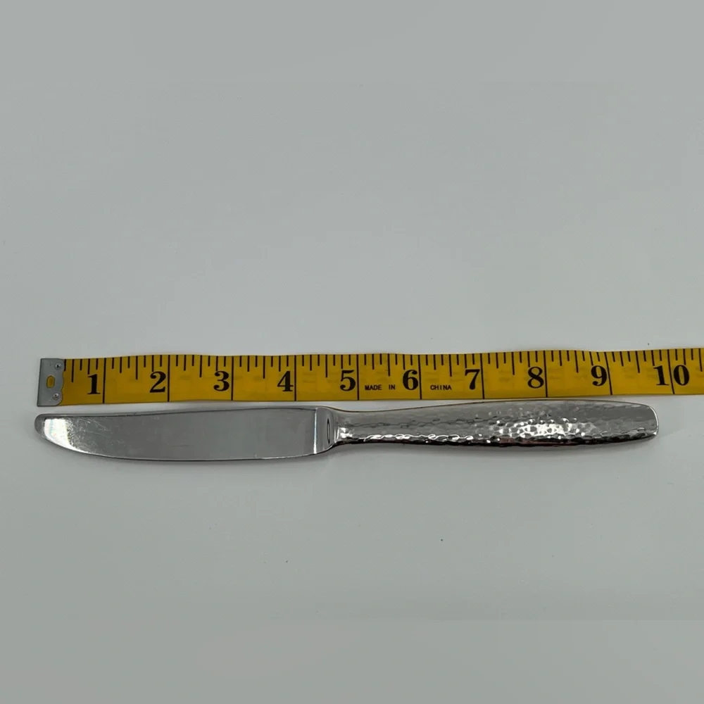 8 Reed &‎ Barton Palmer Butter Knives Hammered Modern Elegant
